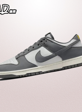 耐克 NIKE Dunk Low 白灰色男子低帮复古休闲运动板鞋 FZ4621-001