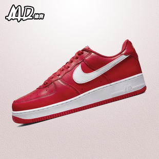 耐克NIKE Air Force1 Low空军一号AF1红色男子低帮板鞋FD7039-600