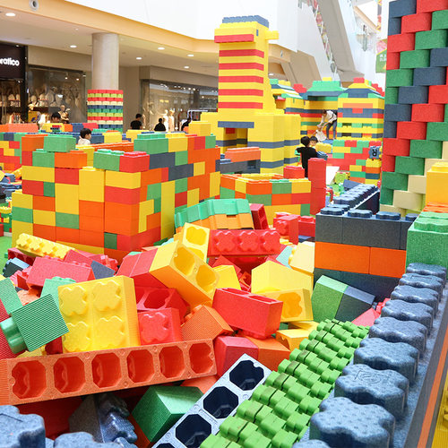 epp泡沫积木游乐场室内玩具城堡