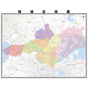 相城区区域县市地图街道分布地区区域图办公室贴图挂图
