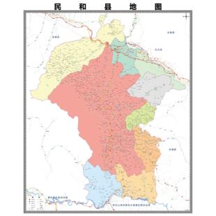 民和区市区域县市地图街道分布地区区域图办公室贴图挂图