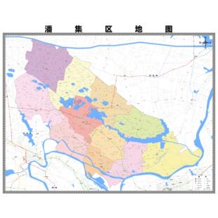 潘集区市区域县市地图街道分布地区区域图办公室贴图挂图