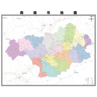南雄市市区域县市地图街道分布地区区域图办公室贴图挂图
