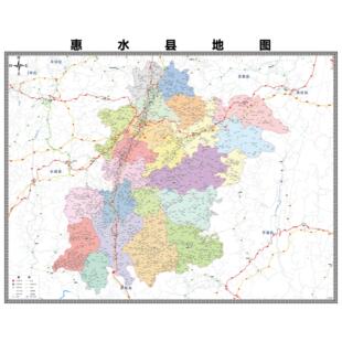 惠水县市区域县市地图街道分布地区区域图办公室贴图挂图