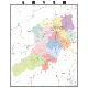 龙南市区域县市地图街道分布地区区域图办公室贴图挂图