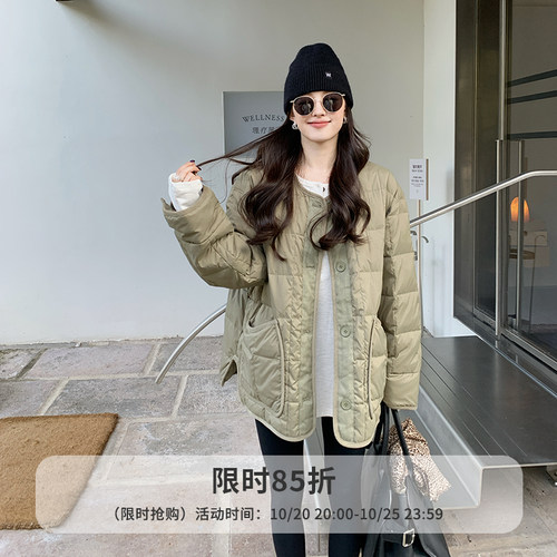 金苏一 20号晚8点限时85折上新 绿色轻薄羽绒服