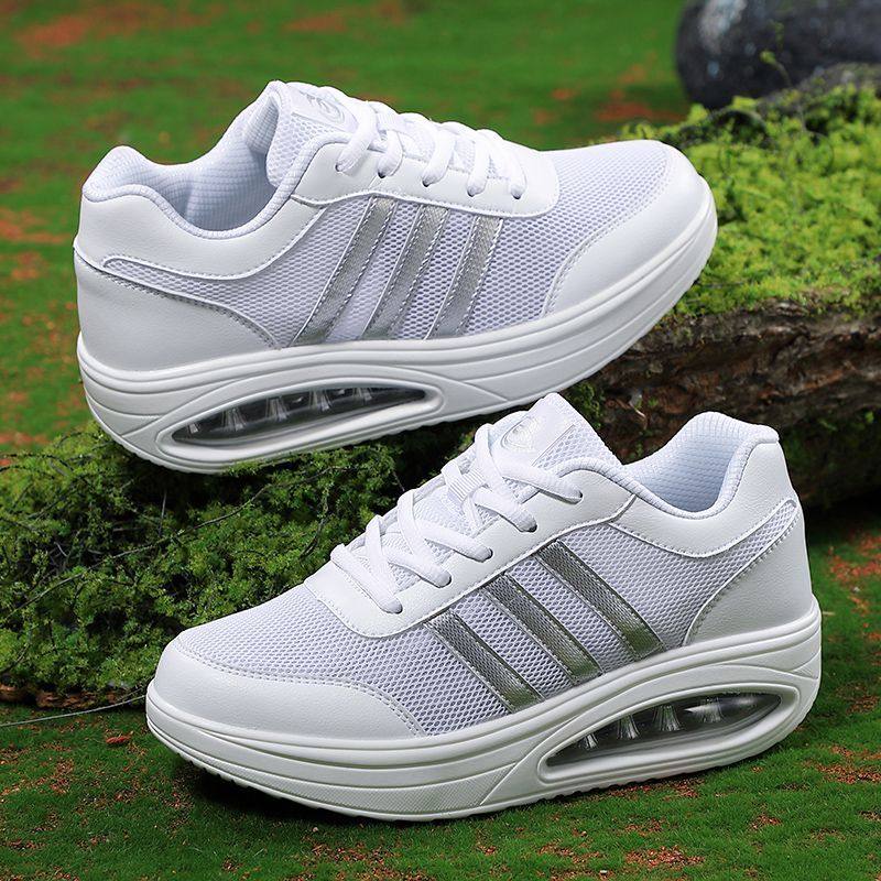 春季梦之队软底软面新款牛筋底摇摇鞋网面透气厚底小白鞋女跳操鞋,女鞋,松糕（摇摇）鞋,淘宝优惠券,粉丝福利购,淘宝优惠卷