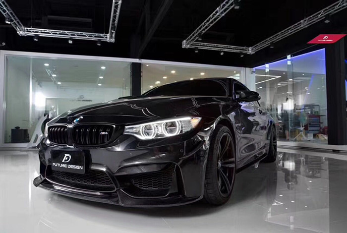 宝马M3碳纤前唇 M4碳纤前唇 M3 Varis款碳纤前唇 M4Varis碳纤前唇