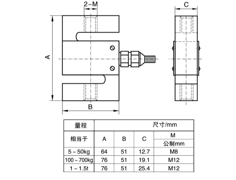 拉力传感器显示器称重标准测力仪数显s型拉压力试验机测试仪报警