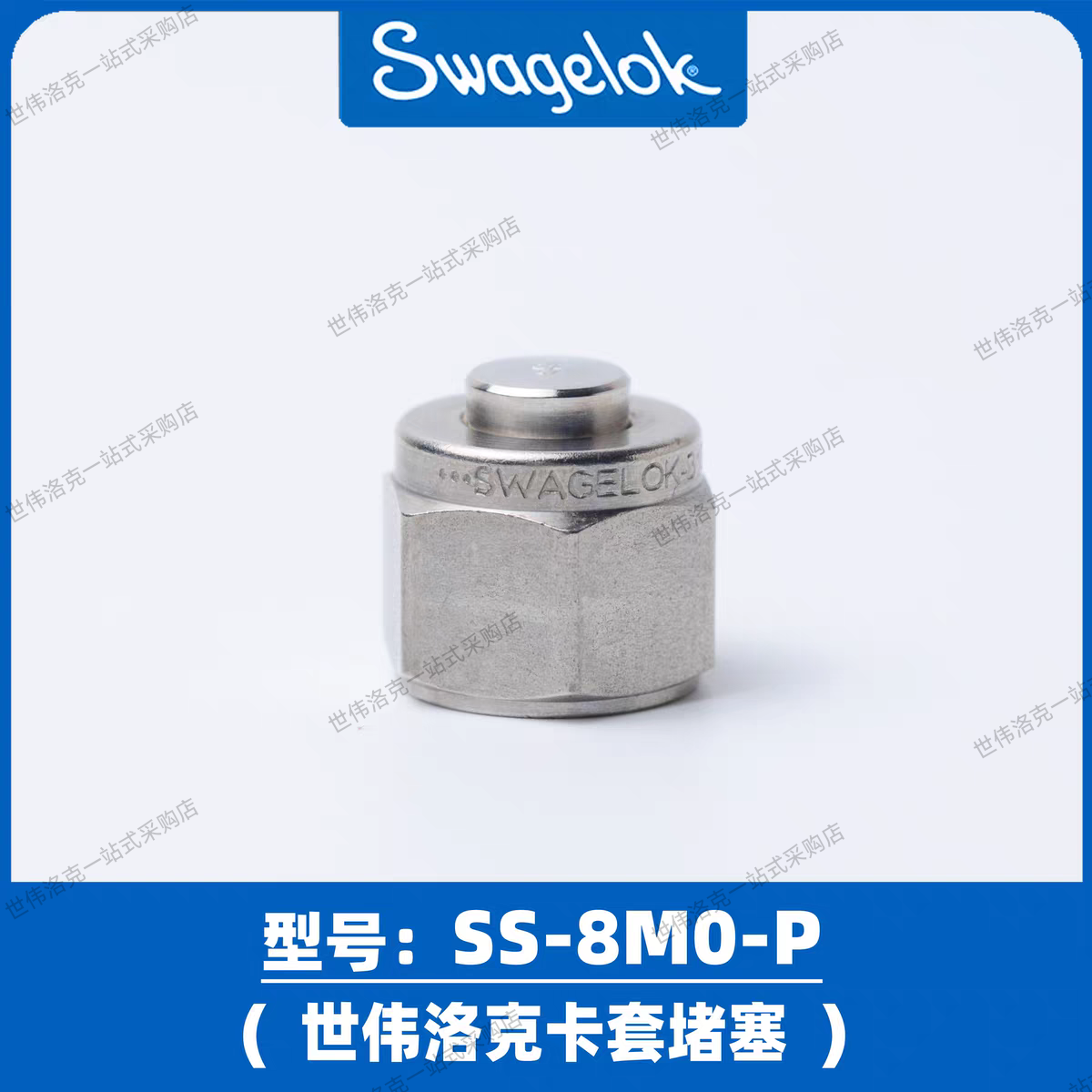 美国进口世伟洛克SWAGELOK卡套堵头 堵头 堵塞SS- 8M0-P