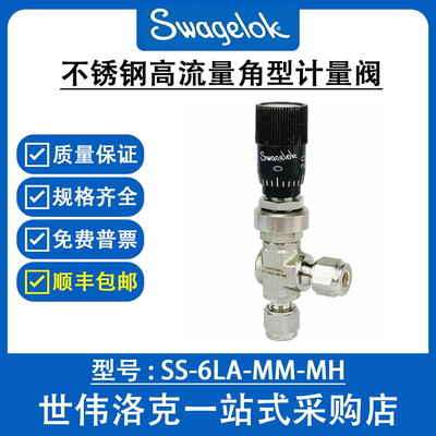 SS-6LA-MM-MH 世伟洛克Swagelok原装进口不锈钢高流量角型计量阀