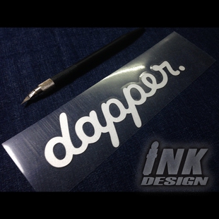 INK墨汁车贴DAPPER挡风玻璃贴纸HF 车反光贴花 JDM潮流改装