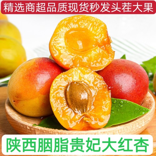 甜杏杏子红杏新鲜水果应季自然熟陕西现摘现发特价精选特级大果4J
