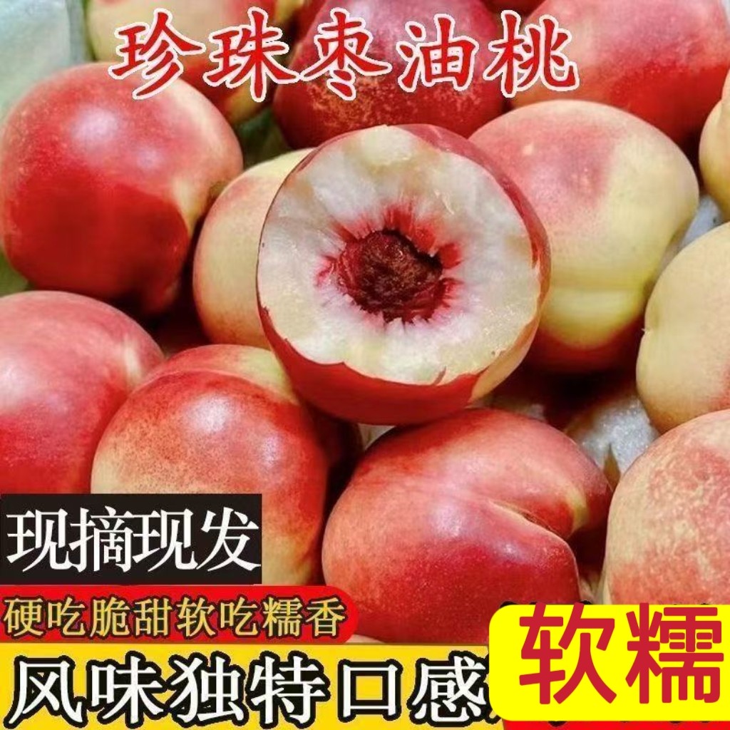头茬蜜枣桃枣味珍珠枣油桃陕西大荔红核蜜桃脆甜无酸精选商超品质