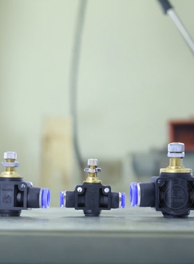 气动PU气管接头调节阀管道节流阀管道阀SSA/SA-4/6/8/10/12流量阀