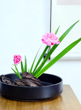 陶瓷中式风初学者套餐鲜花盆景盆