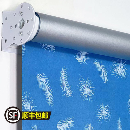 遮阳帘卷帘帘与画免打孔手拉简约