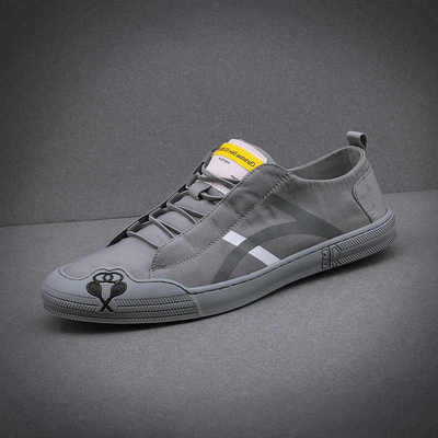 帕达索男士冰丝帆布鞋夏季透气懒人男鞋潮流百搭老北京布鞋2064