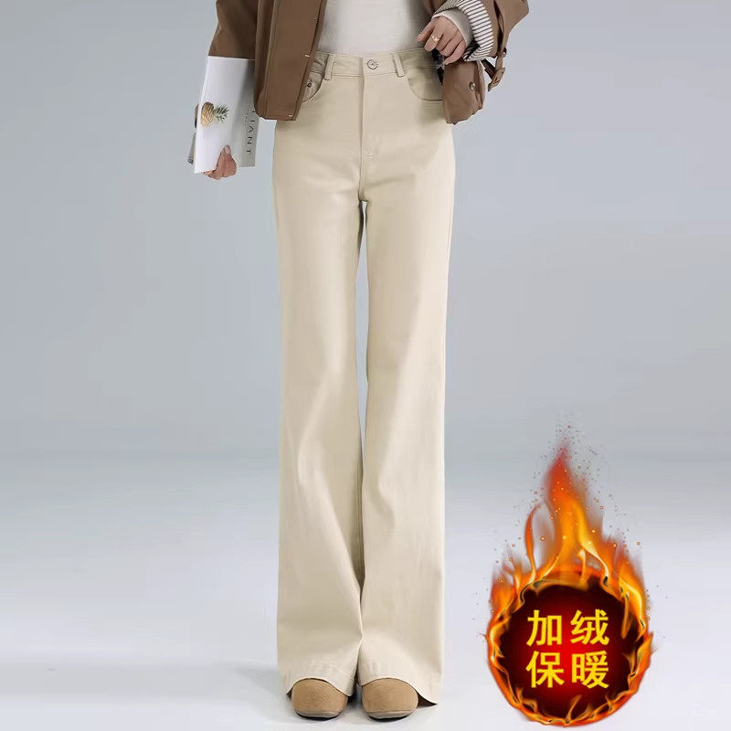 高腰微喇牛仔裤女2026春秋冬新款加绒加厚修身显瘦垂感休闲喇叭裤,女装/女士精品,大码裤装,淘宝优惠券,粉丝福利购,淘宝优惠卷