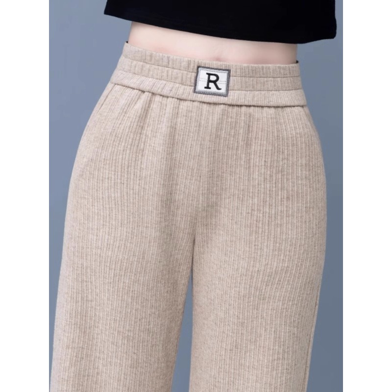 高腰直筒休闲裤女2025秋冬