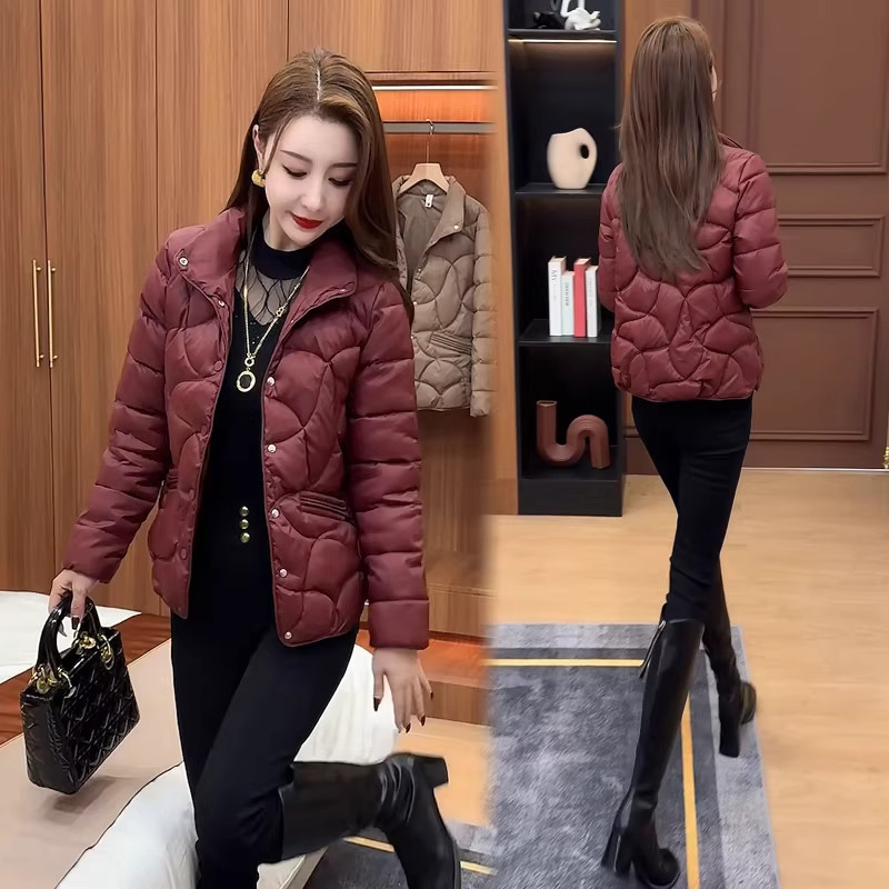 轻薄羽绒棉服女2026冬季新款时尚洋气立领短款棉衣外套显瘦棉袄子,女装/女士精品,大码棉服,淘宝优惠券,粉丝福利购,淘宝优惠卷