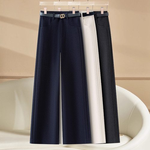 高端休闲阔腿裤女秋冬季2025新款