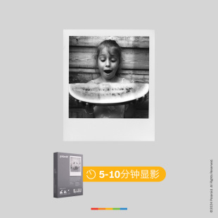 Polaroid宝丽来600型黑白胶片拍立得胶片相机相纸8张礼物礼品 仅