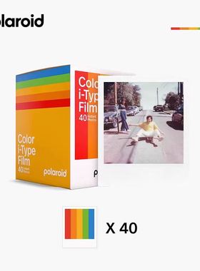 Polaroid/宝丽来拍立得相纸itype型白边彩色相纸5包版