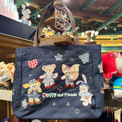 Шанхайское агентство по закупкам Disney на внутреннем рынке Джинсовый стиль Lina Belle Duffy Shirley Rose Coqian Сумка-тоут на плечо