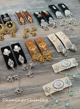 蒙古头饰流苏民族拍照西藏风格发饰发夹尼泊尔头饰影楼摄影复古