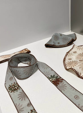 「现货」印花丝巾系脖女韩系搭配飘带2025新款轻奢高级感颈饰