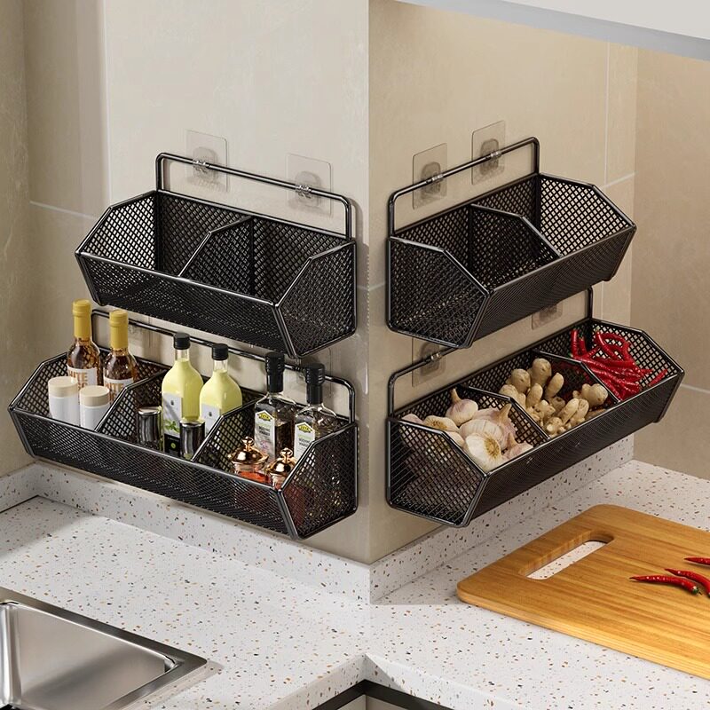 厨房置物架姜蒜收纳筐