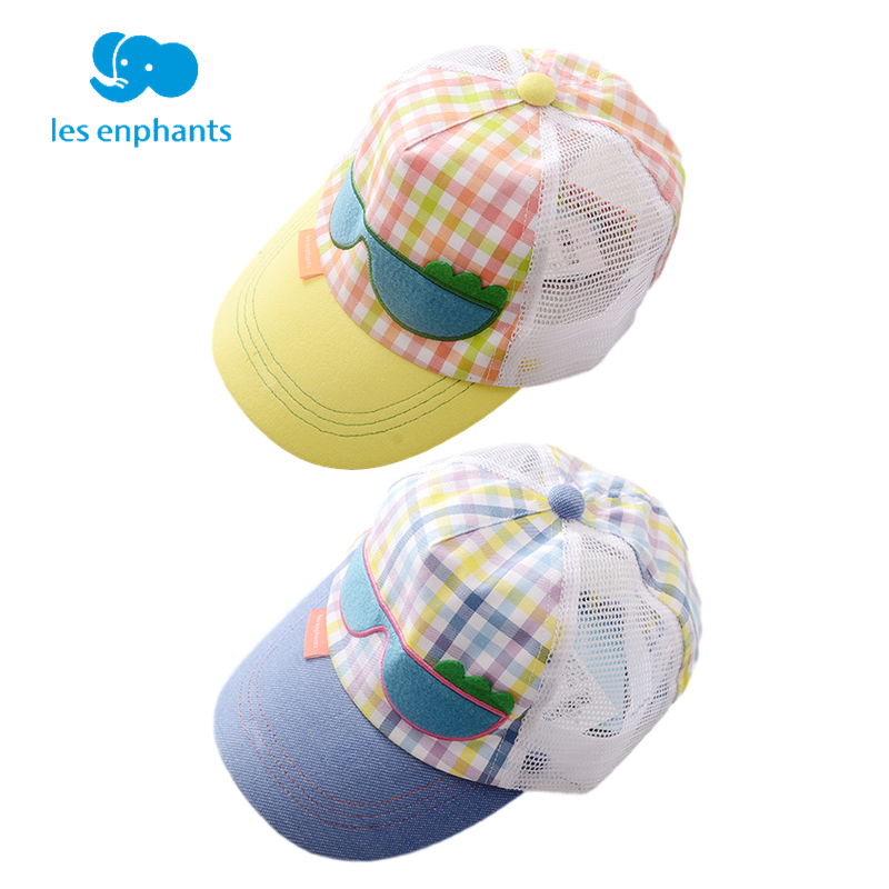 丽婴房正品帽子男孩清凉棒球帽儿童网眼鸭舌帽婴幼儿薄棉大沿帽夏