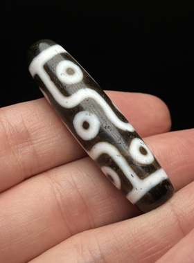 九眼天珠吊坠臻藏精品玛瑙天珠挂件藏传九眼天珠臻藏精品西藏天珠