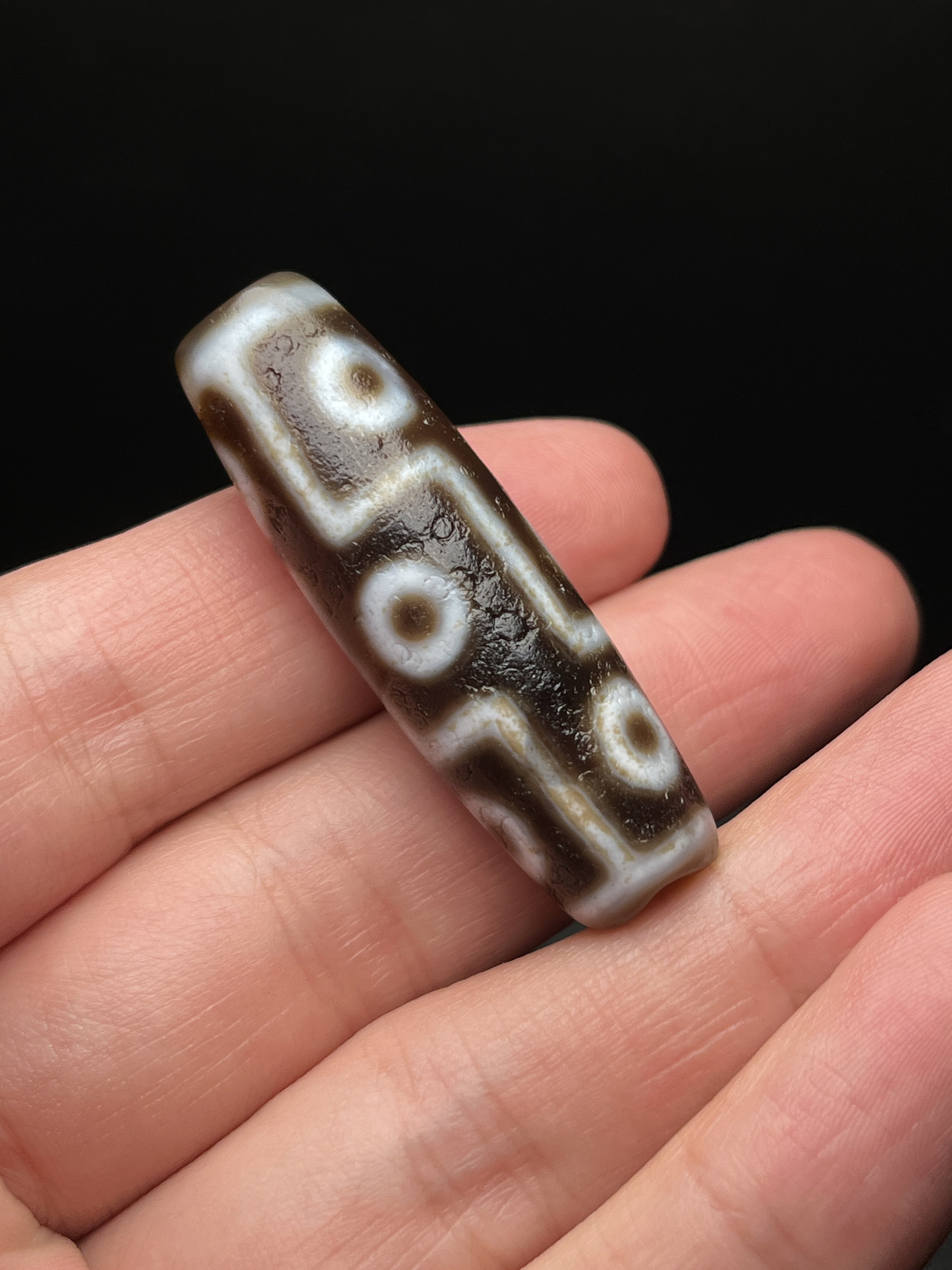 高油高润古法手工玛瑙天珠吊坠精品九眼天珠