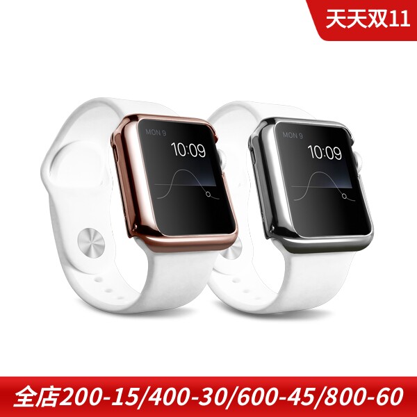 大头牌ozaki Watch1适用于苹果一代手表保护壳运动金属质感电镀