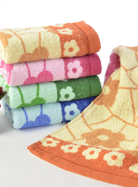 10条装便宜印花毛巾棉吸水百洁抹布地摊清仓脱孝婚庆回礼面巾帕子