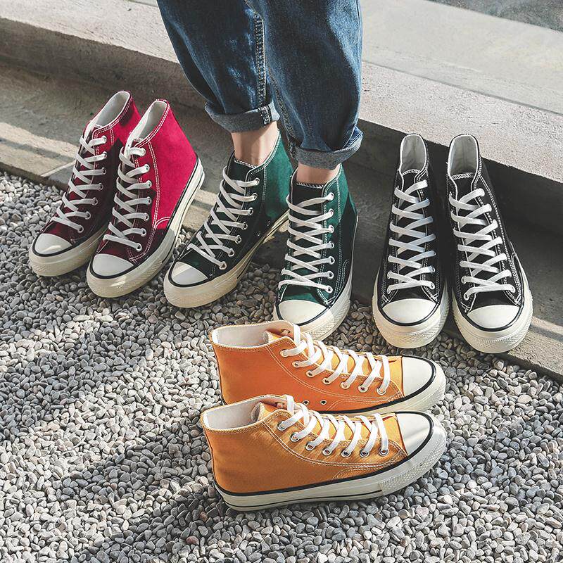 威基拉内夏季透气经典高帮帆布鞋男士韩版街头休闲情侣凡布鞋韩版在类目 流行男鞋, 帆布鞋中 - 来自Buy2taobao.com提供专业的淘宝代购服务