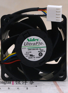 全新NIDEC V60E12BS1M3-07A023 6038 12V 2.39A散热风扇