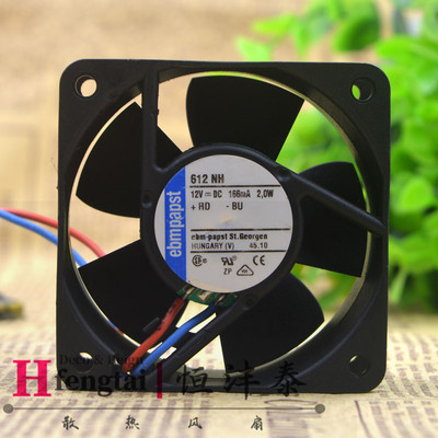 原装 EBM PAPST 6CM 6025 12V 166MA 2.0W TYP/612 NH 散热风扇