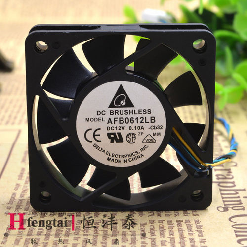 台达 6015 6CM AFB0612LB 12V 0.10A 4线PWM温控 CPU静音散热风扇