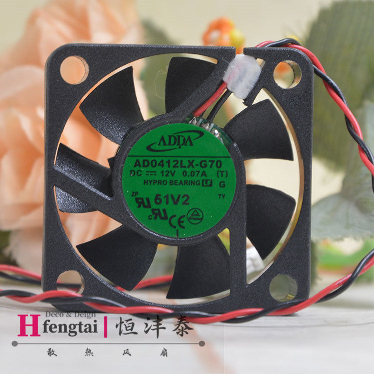 包邮监控电源超静音风扇 4厘米 ADDA 12V0.07A AD0412LX-G70 4010