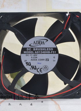 ADDA/协喜 AD1348HB-F51 48V 0.23A 12738 轴流 散热风扇 12.7CM