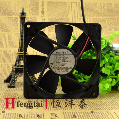 原装Papst TYP4412FML 12CM 12V 2W 双滚珠 两线 12025散热风扇