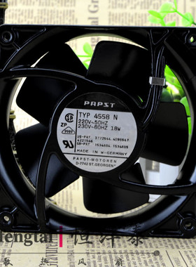 TYP4558N 220V 18W 120*120*38MM PAPST 12038 风扇 12CM 全金属
