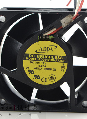 台湾协喜AD0612UB-A73GP-12V/0.35A直流风扇,6cm 12V机箱散热风机