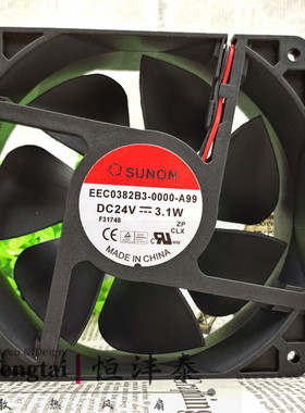 EEC0382B3-0000-A99 12CM 建准/SUNON 12038 24V 3.1W 轴流风机