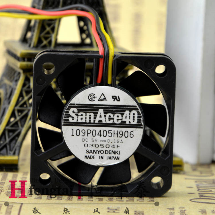 日本山洋 USB 4010 4CM双滚珠风扇 静音 5V 0.16A  109P0405H906