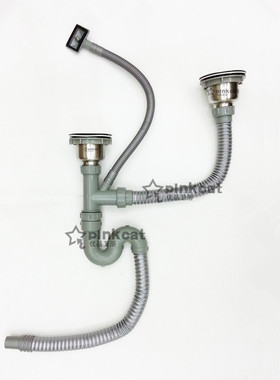 提篮下水器 厨房水槽下水配件 不锈钢洗菜盆配件 防臭钢丝下水