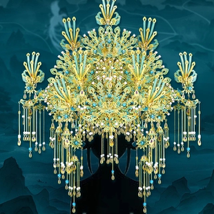 拼酷十里红妆3D立体拼图金属模型九霄青羽冠点翠凤冠粉冠diy材料